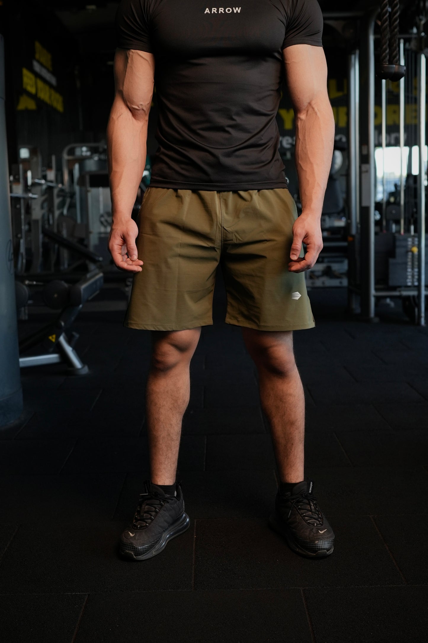 OLIVE DRI-FIT SHORTS