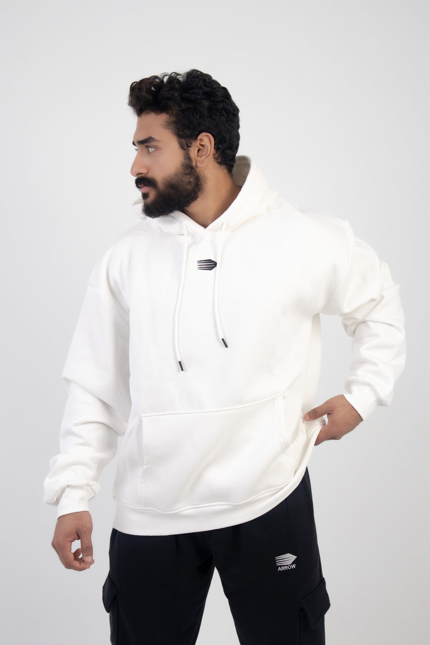 oversized Hoodie White