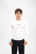 WHITE LONG SLEEVE COMPRESSION