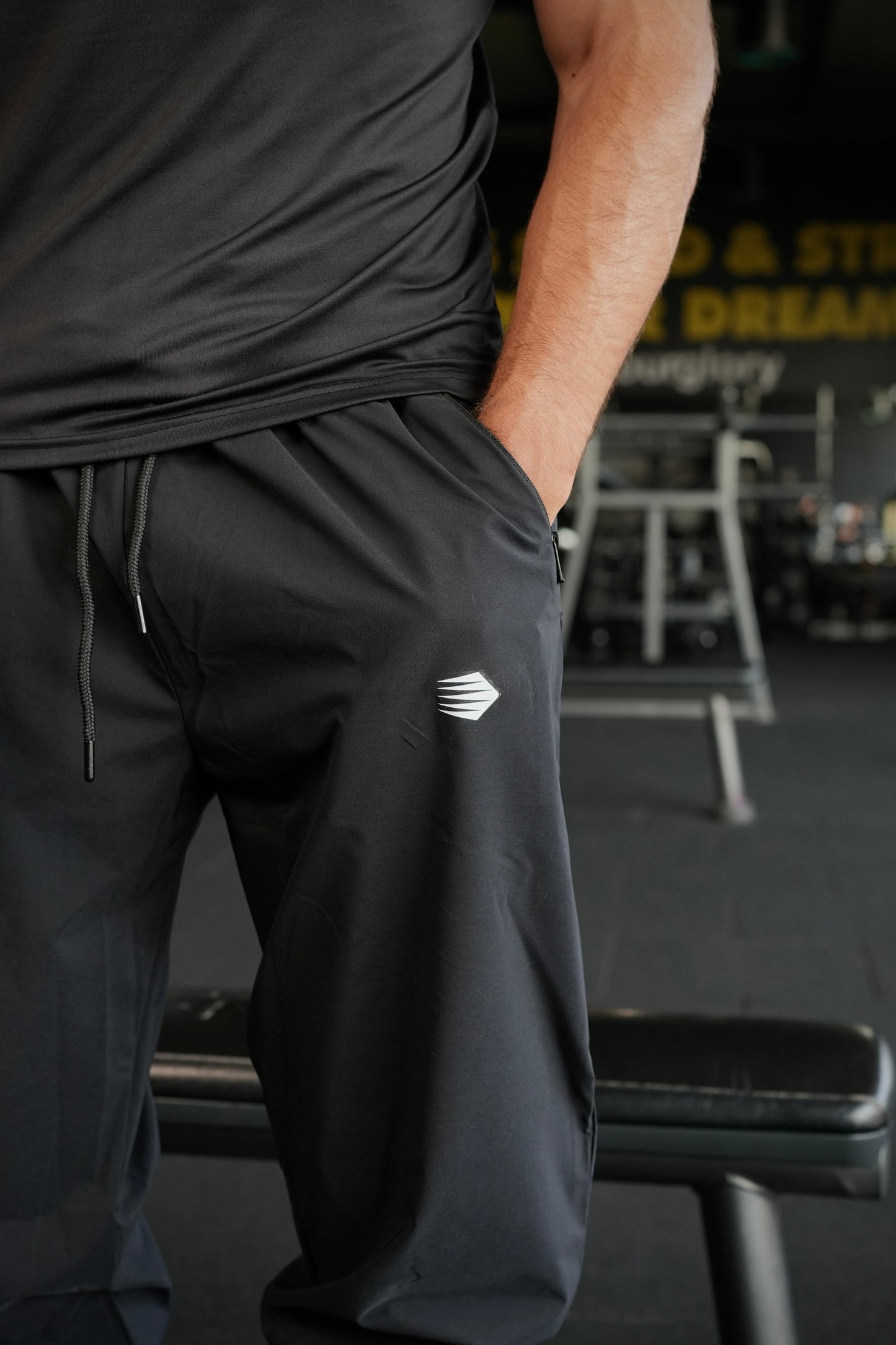 BLACK DRI-FIT PANTS