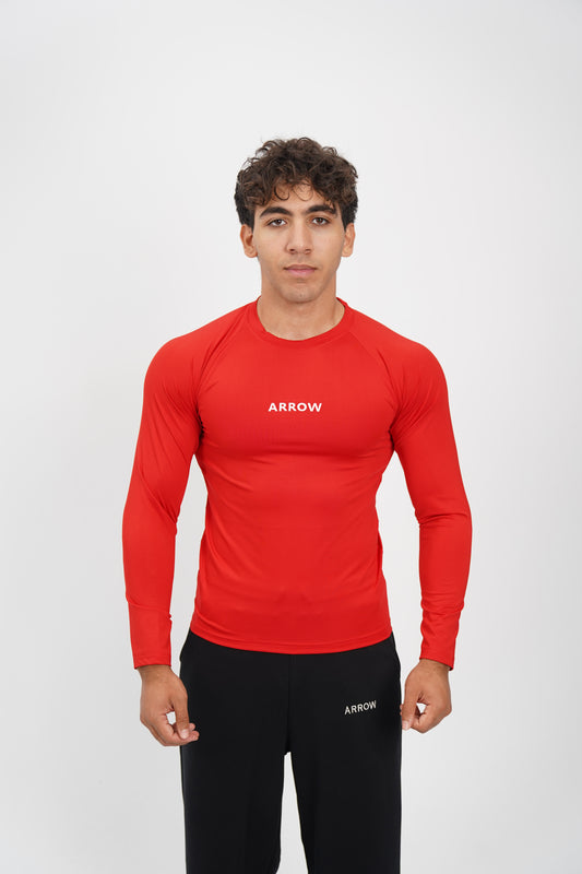 RED LONG SLEEVE COMPRESSION