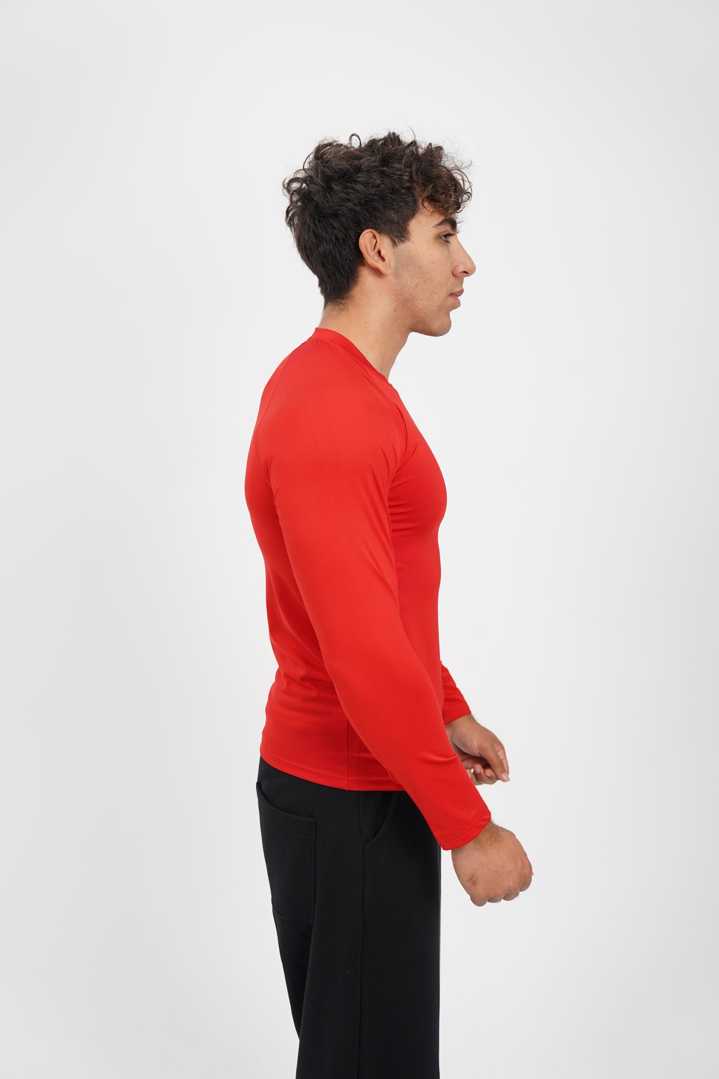 RED LONG SLEEVE COMPRESSION