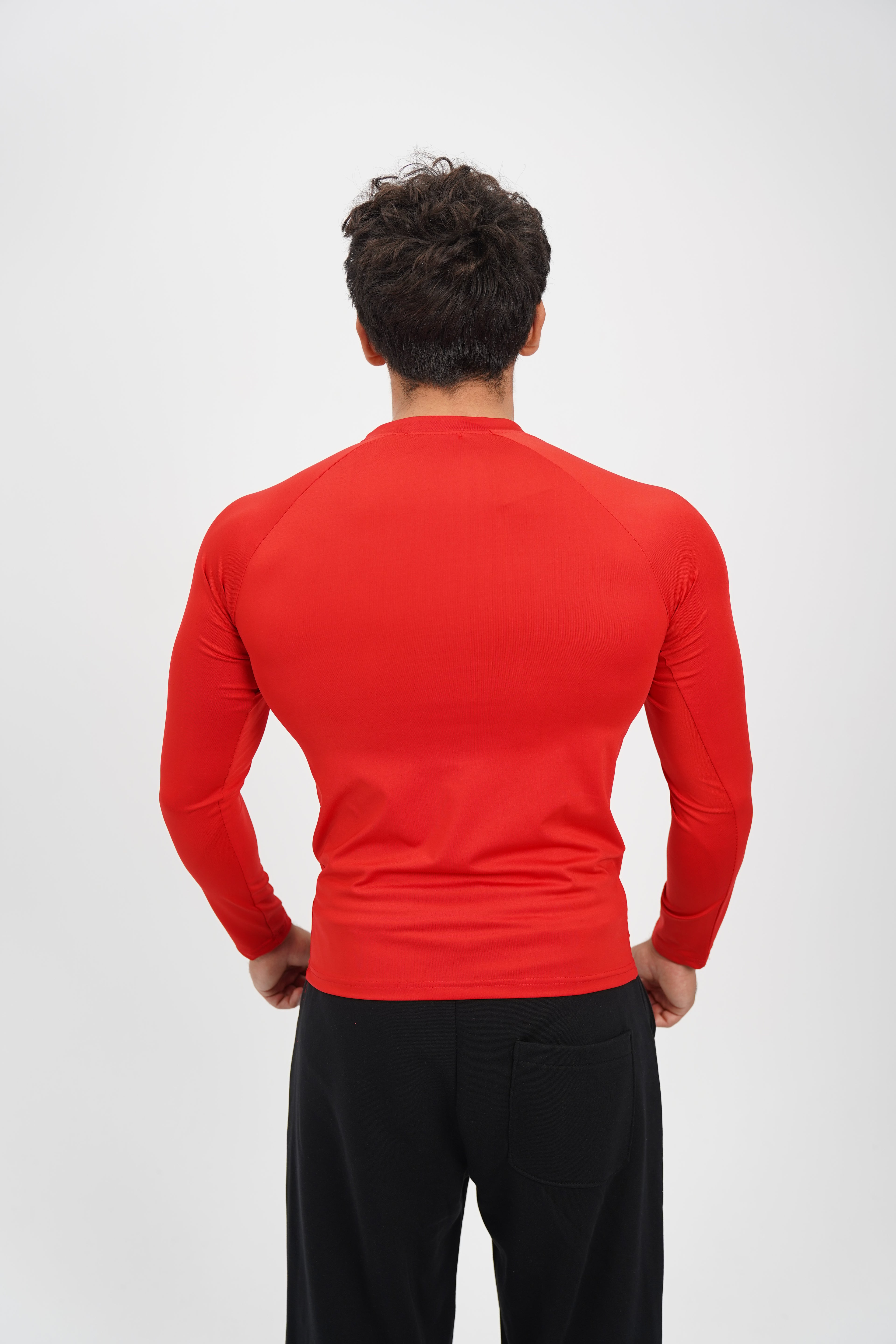 RED LONG SLEEVE COMPRESSION