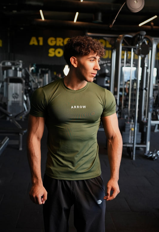 OLIVE COMPRESSION T-SHIRT 2.0