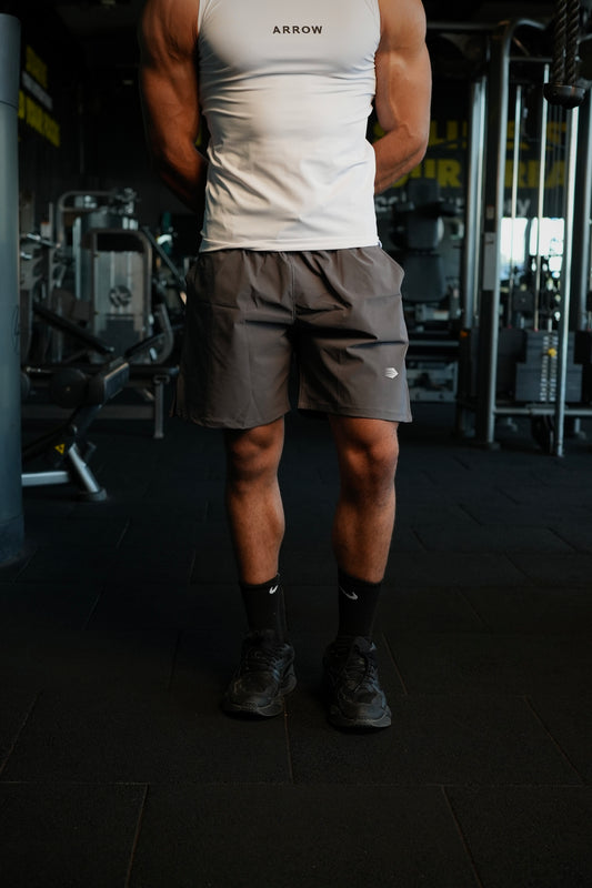 GREY DRI-FIT SHORTS