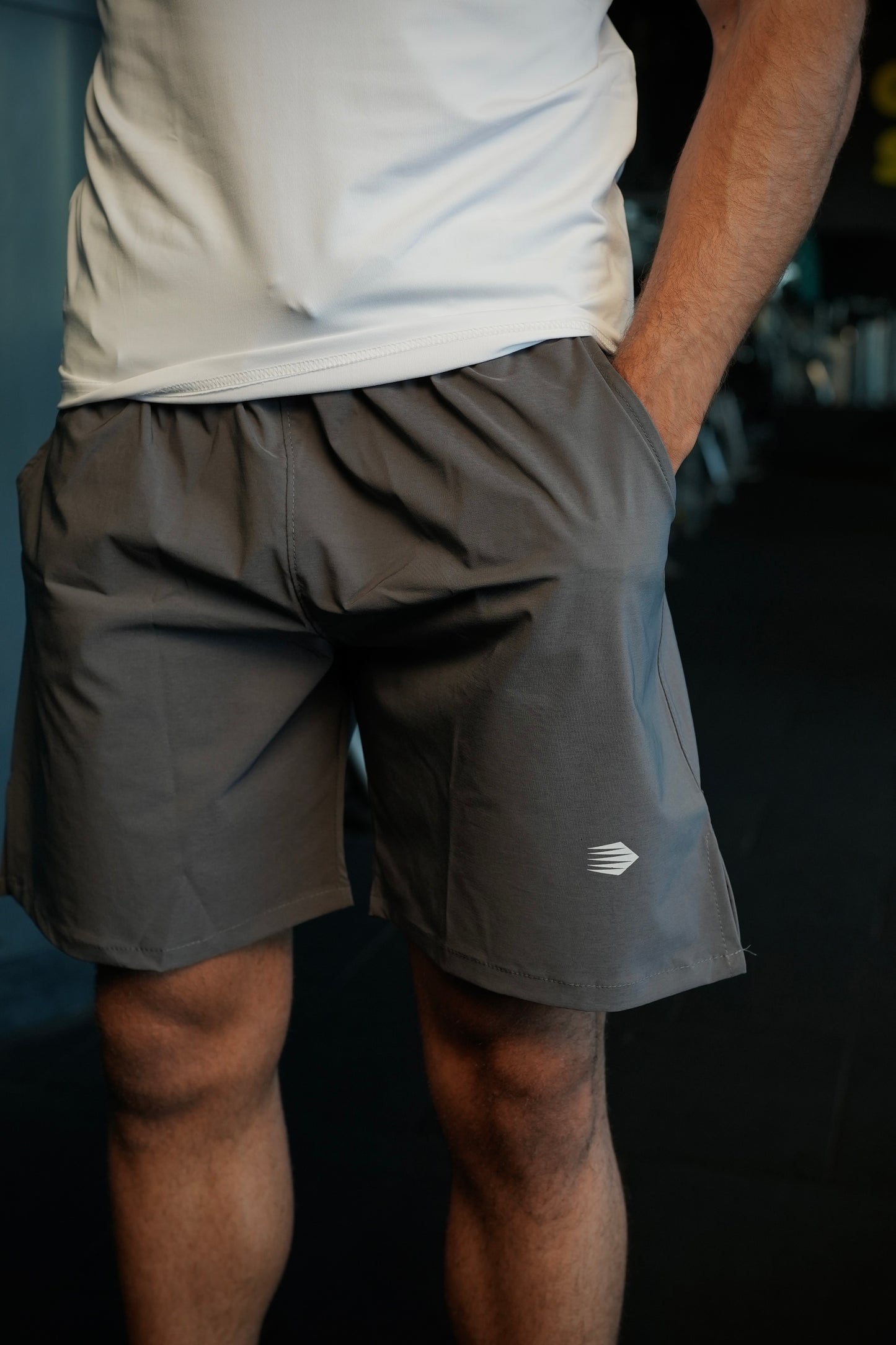 GREY DRI-FIT SHORTS