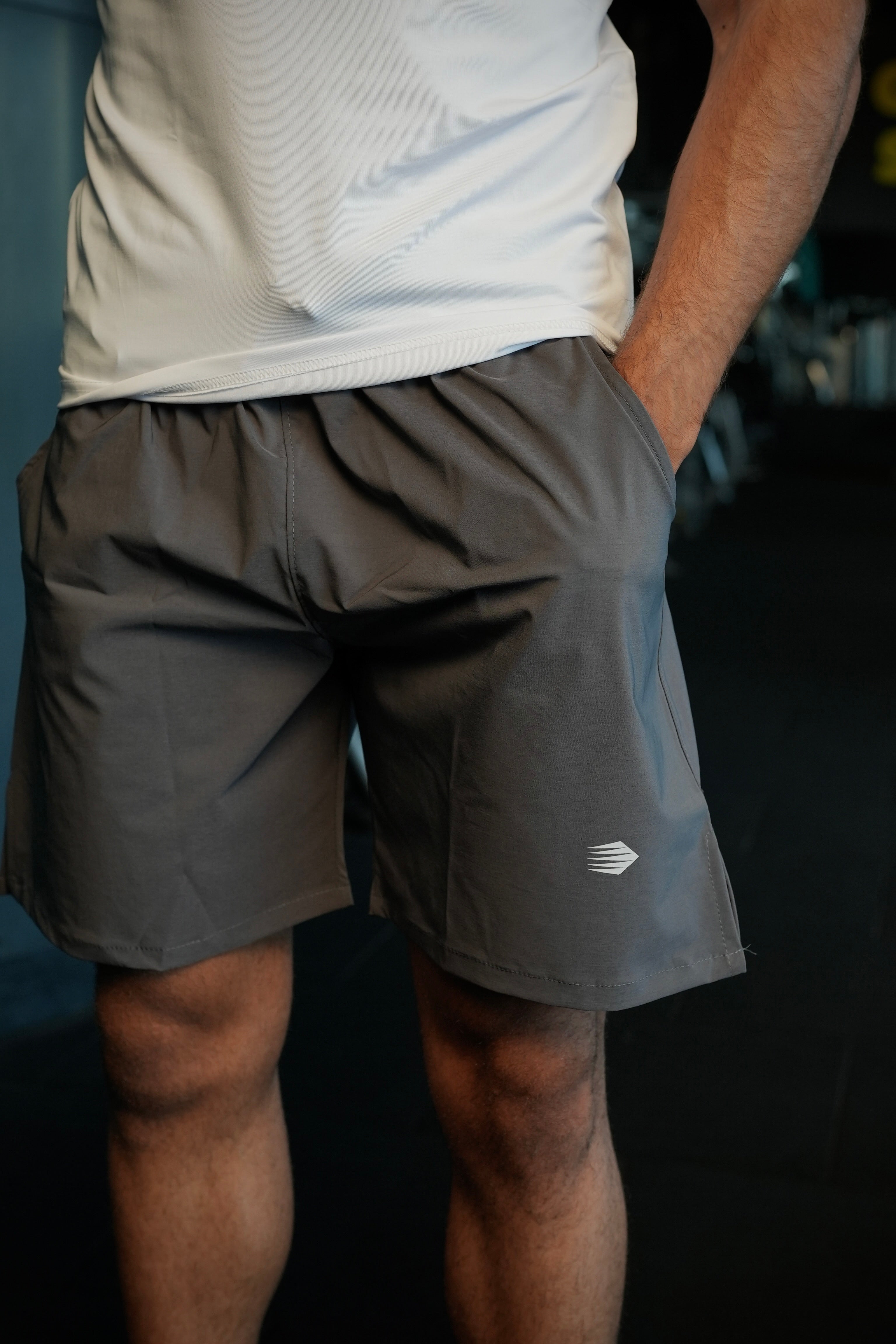 GREY DRI-FIT SHORTS
