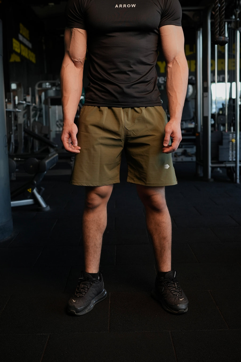 OLIVE DRI-FIT SHORTS