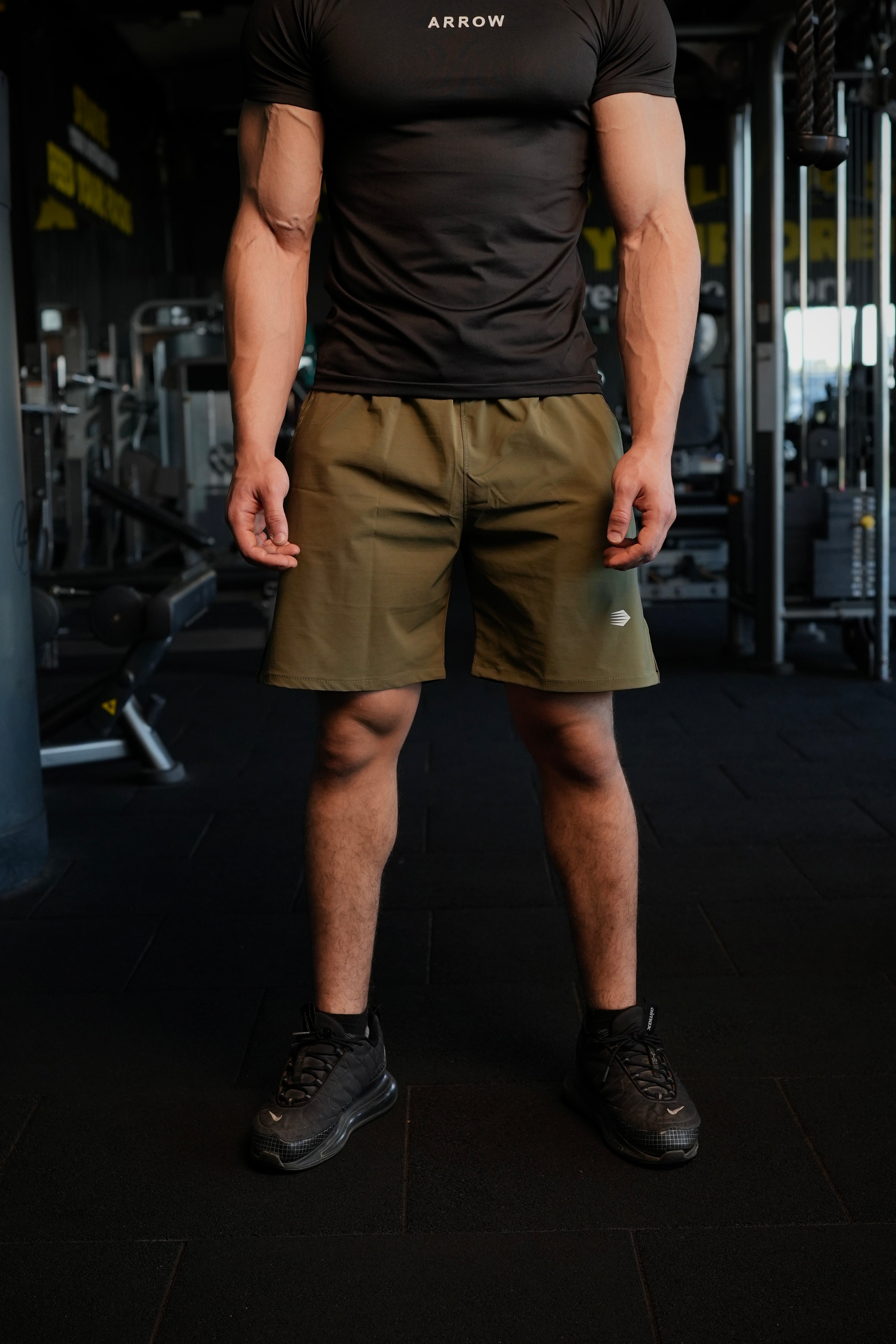 OLIVE DRI-FIT SHORTS