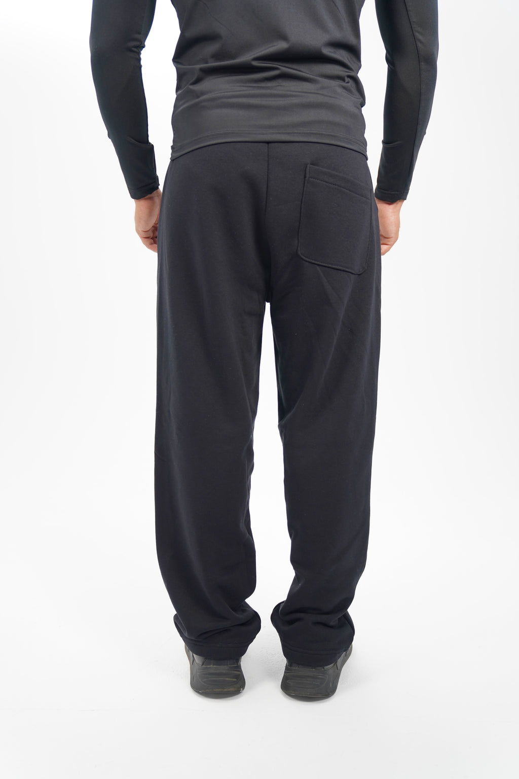 WIDE LEG BLACK PANTS