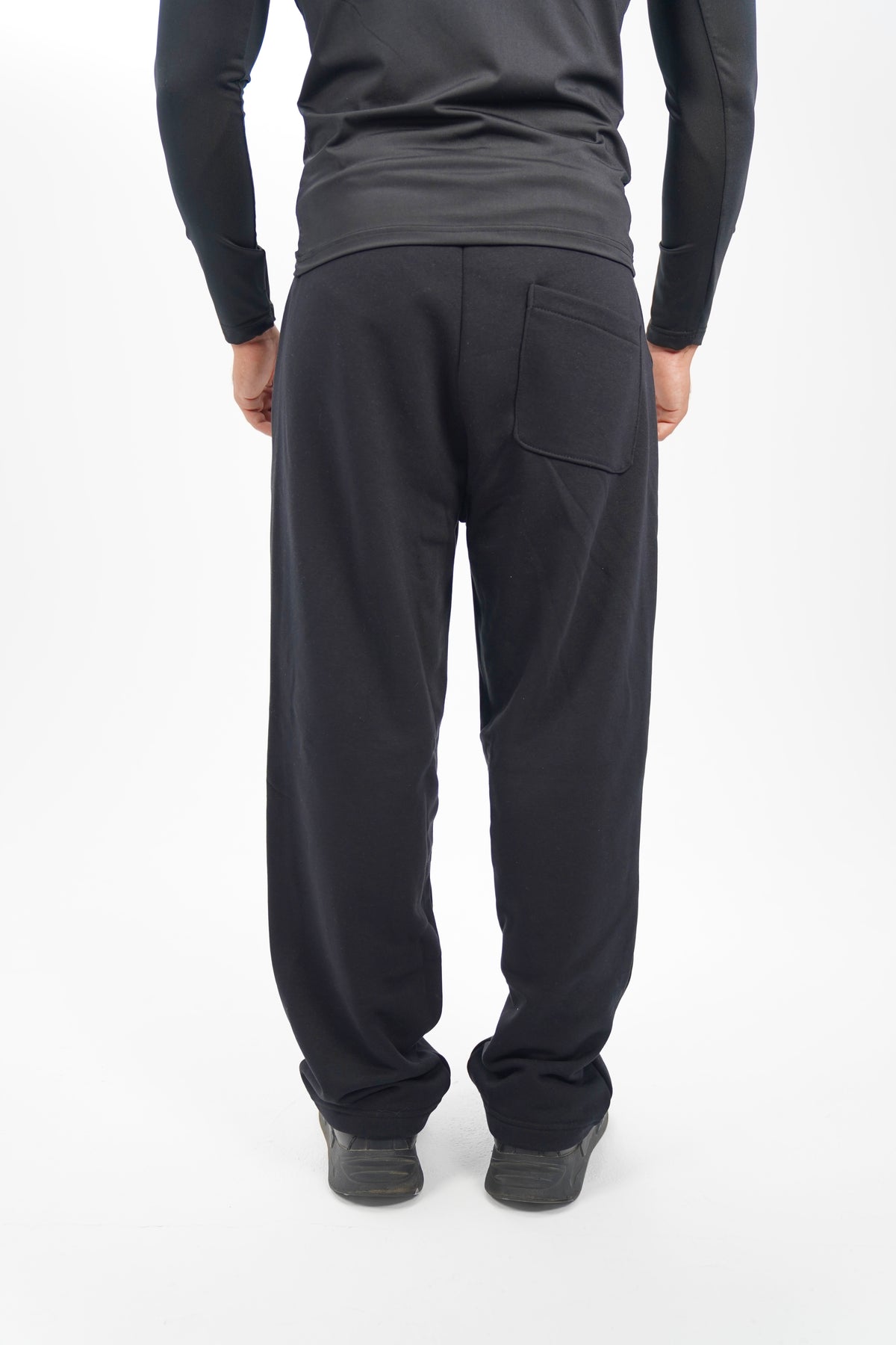 WIDE LEG BLACK PANTS