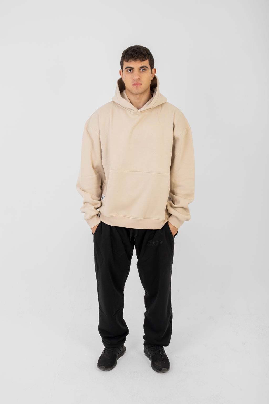 oversized Beige Hoodie