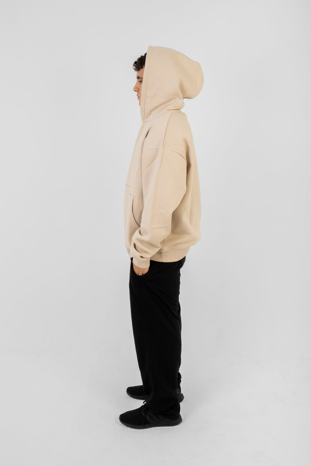 oversized Beige Hoodie