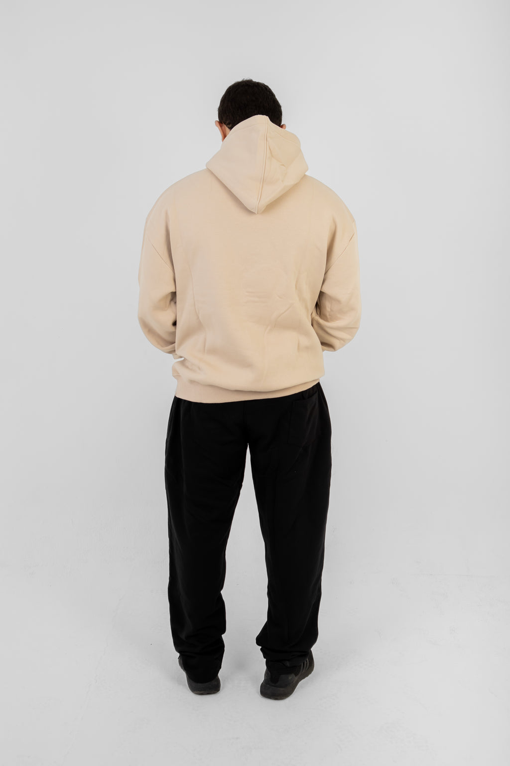 oversized Beige Hoodie