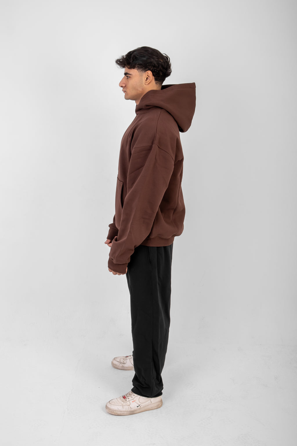 oversized Brown Hoodie