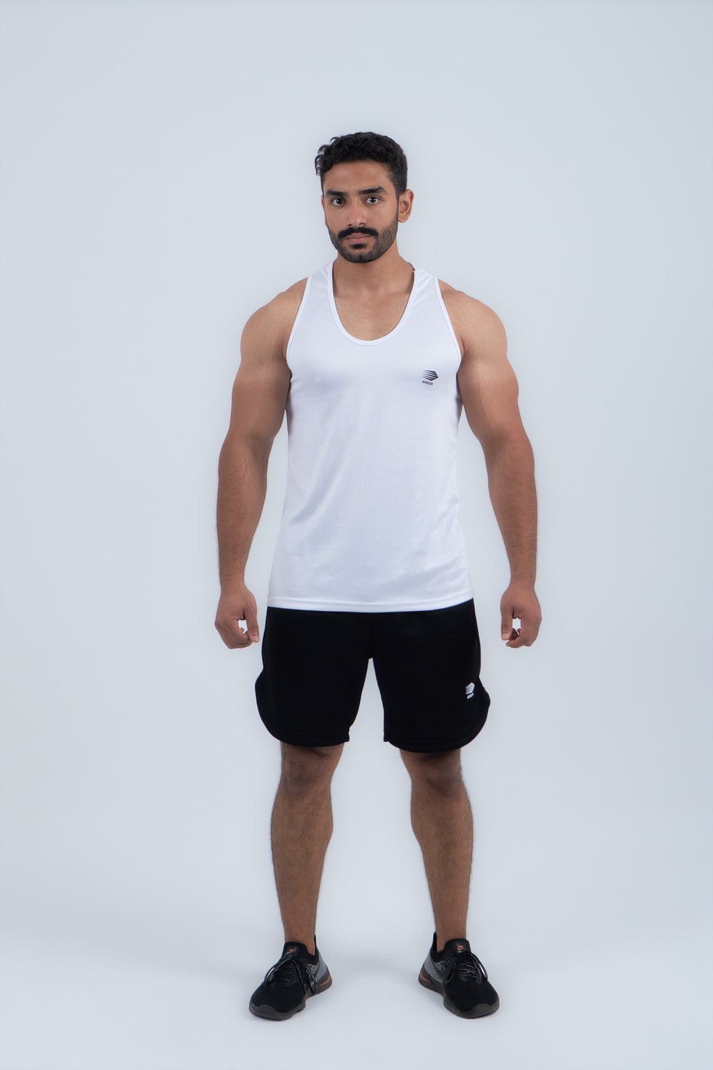 White Tank Top "DISCIPLINE IS THE KEY"