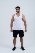 White Tank Top "DISCIPLINE IS THE KEY"