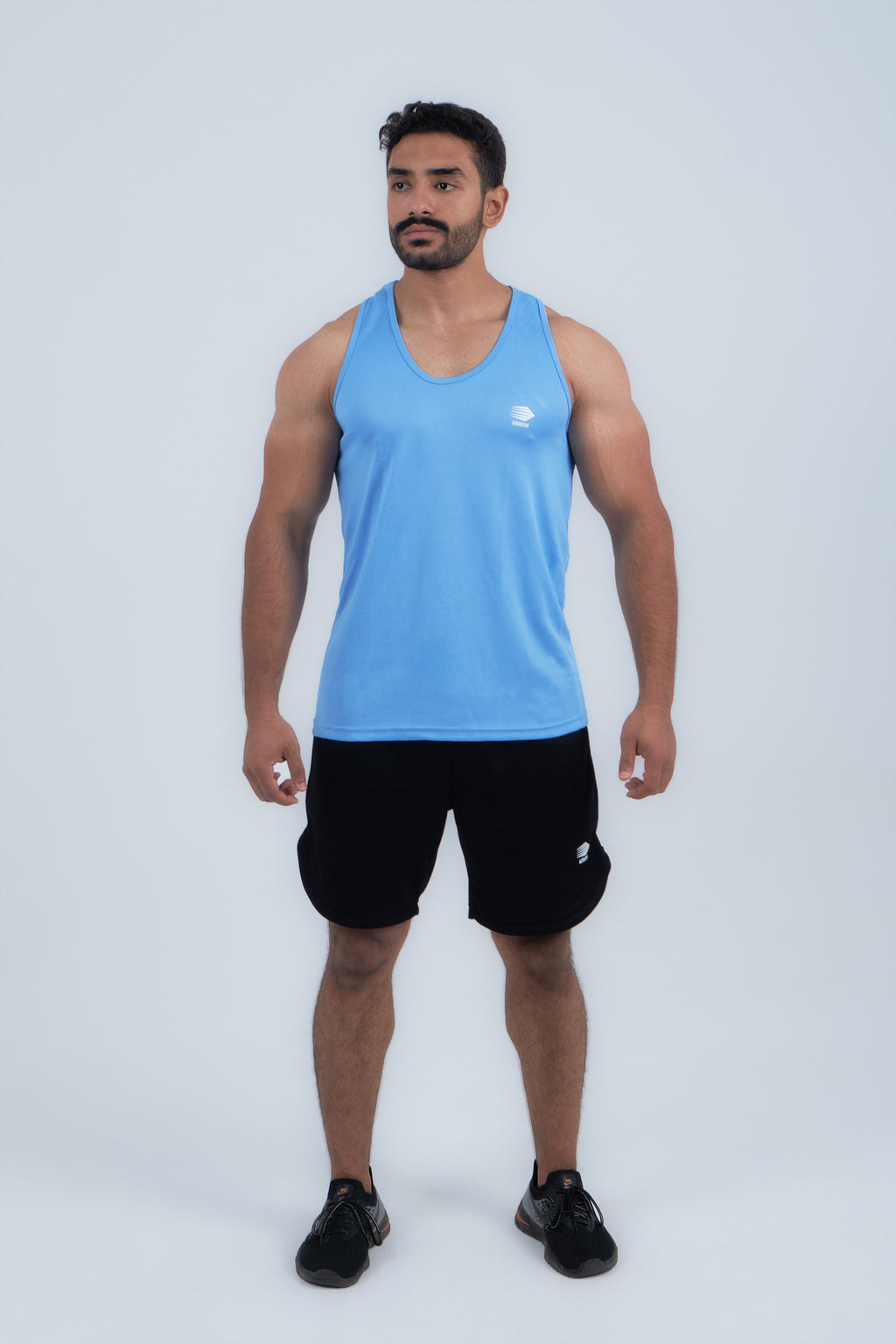 Blue Tank Top "DISCIPLINE IS THE KEY"