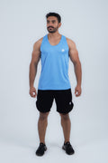Blue Tank Top "DISCIPLINE IS THE KEY"