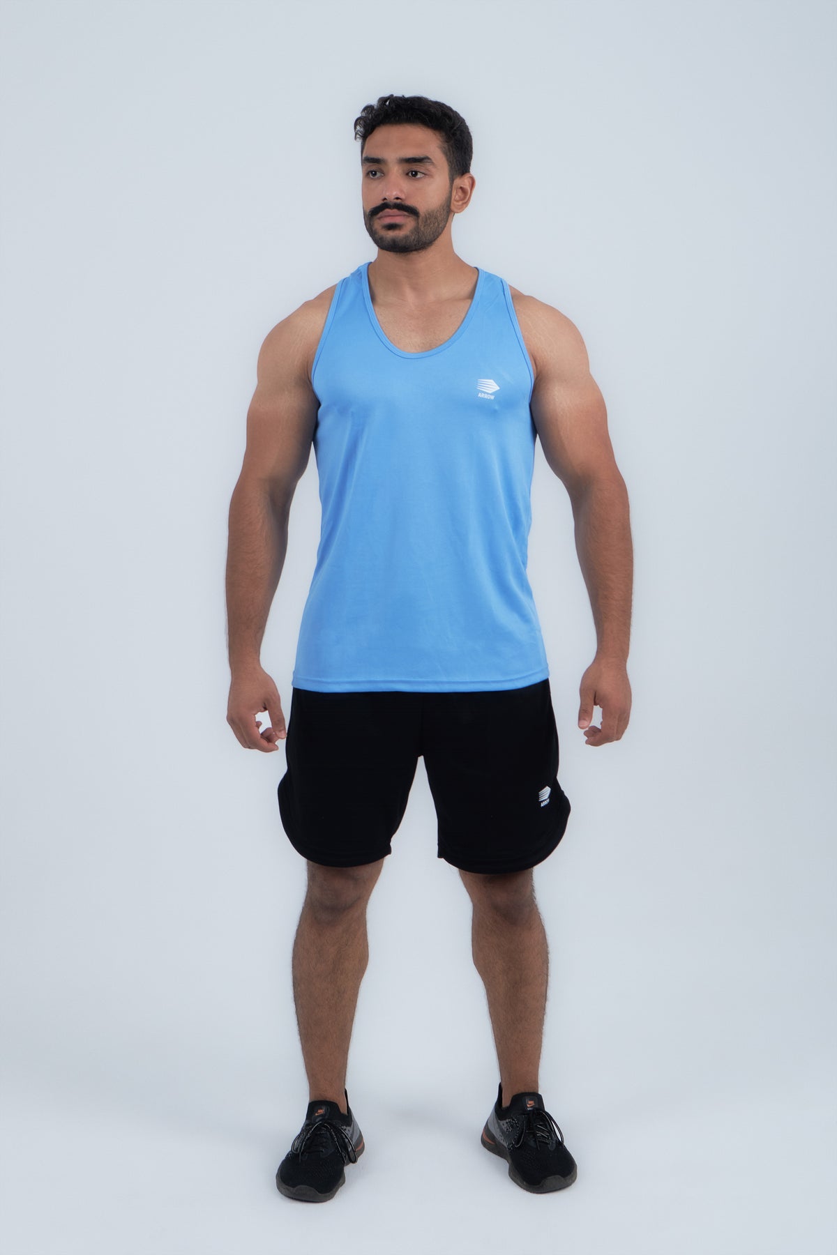 Blue Tank Top "DISCIPLINE IS THE KEY"