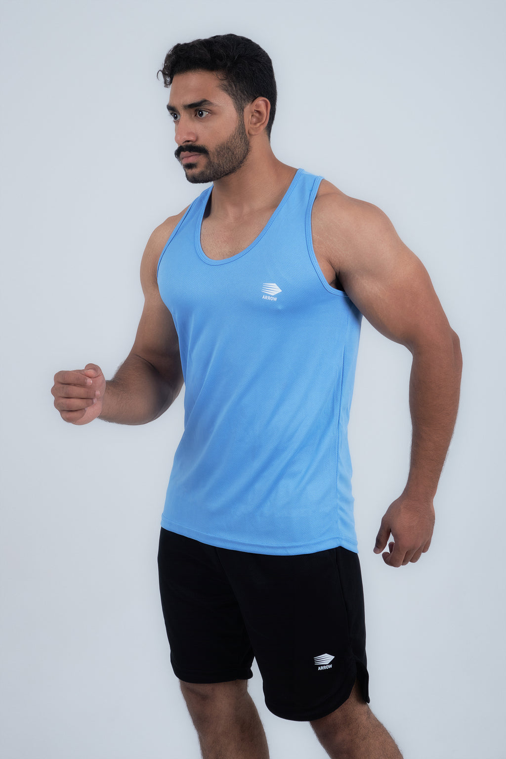 Blue Tank Top "DISCIPLINE IS THE KEY"