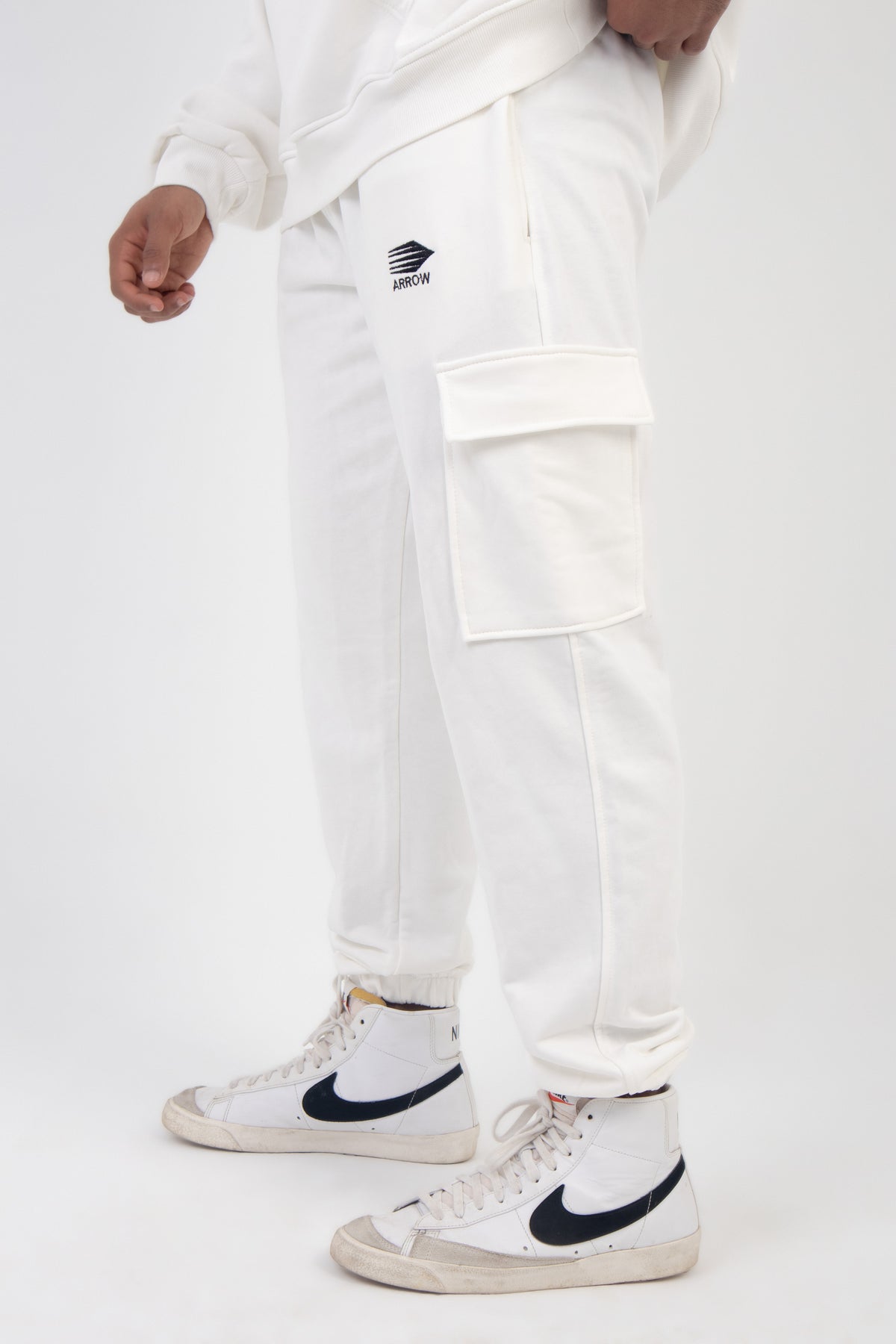 cargo pants white