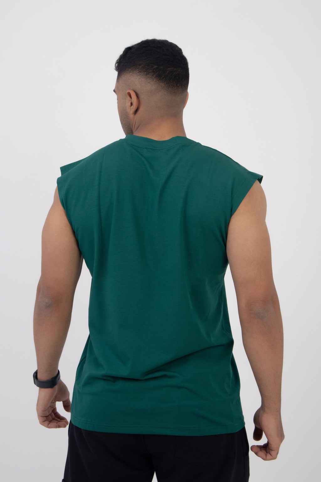 Cutoff Green Tank Top