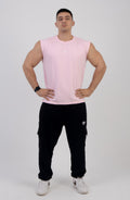 Cutoff pink Tank Top